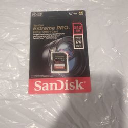 SanDisk Extreme PRO 512GB SDXC UHS-I Memory Card-new