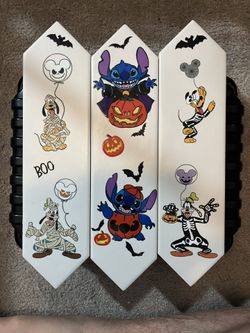 Halloween Vinyl Transfers On Italian Tile 