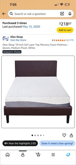 Queen size mattress for FREE
