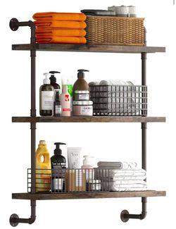 3 Tier industrial Pipe Shelf 