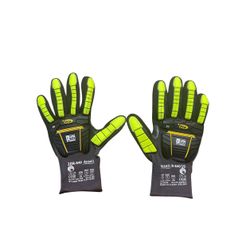 Work Gloves - Ansell R-84010 in Black & Green