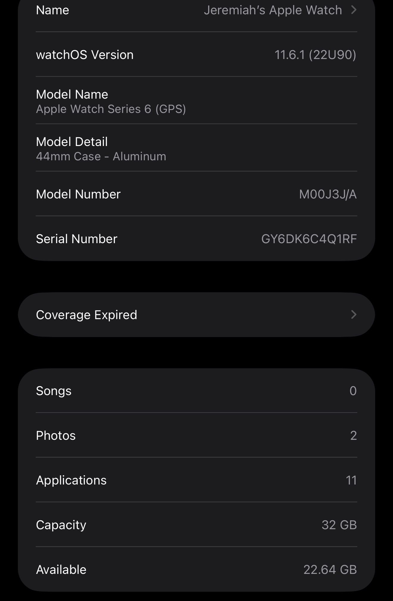 Apple Watch Series 6 44MM