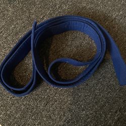 Blue karate belt 