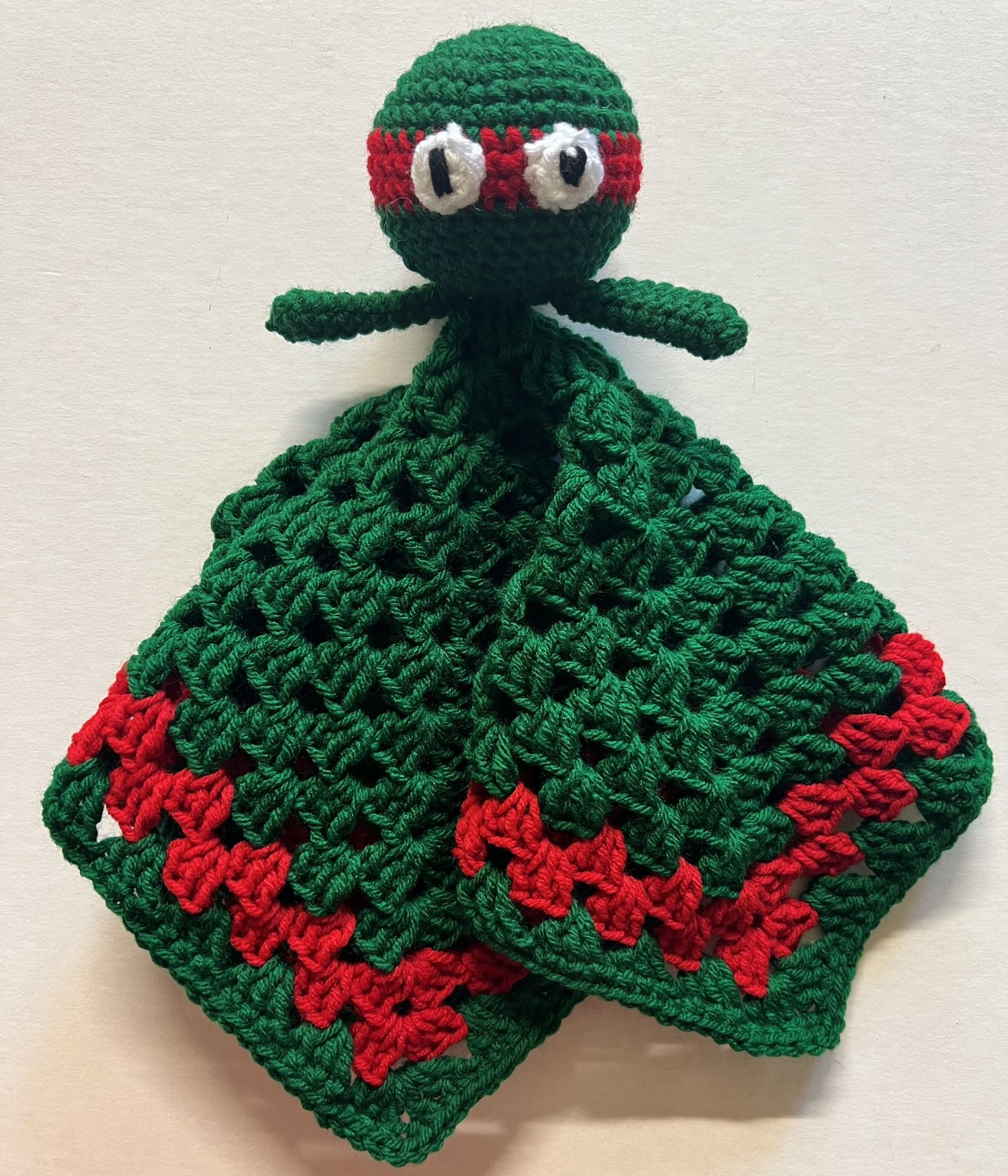 Teenage Ninja Turtle Security LOVEY HandMADE crocheT baby blanket SHOWER GIFT