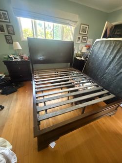 Bed frame and head board