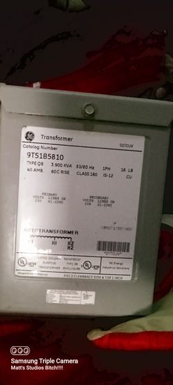 9t51b0108 GE TRANSFORMER