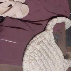 Forever 21 Fleece Outfit with Purse & Shoes Womens