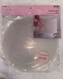 Bakery Acrylic Disc 8.25x.25in