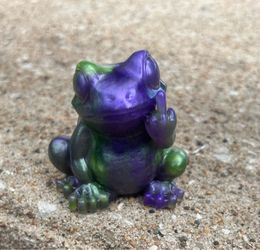 Unique Frog Decor - Purple & Green