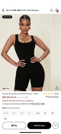 Fashion Nova Black Romper