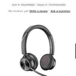 Poly Savi 7320 Office Wireless Noise Canceling Stereo On Ear Headset (Like NEW!)