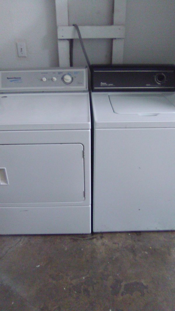 Speed Queen washer and dryer set rebuilt comes with a 30day warranty