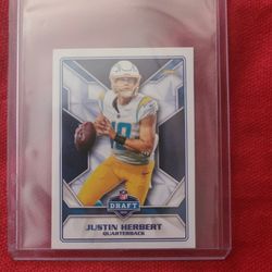 Justin Herbert Sticker Rookie Card 