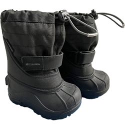 Columbia Powderbug Toddler Black Insulated Snow Boots