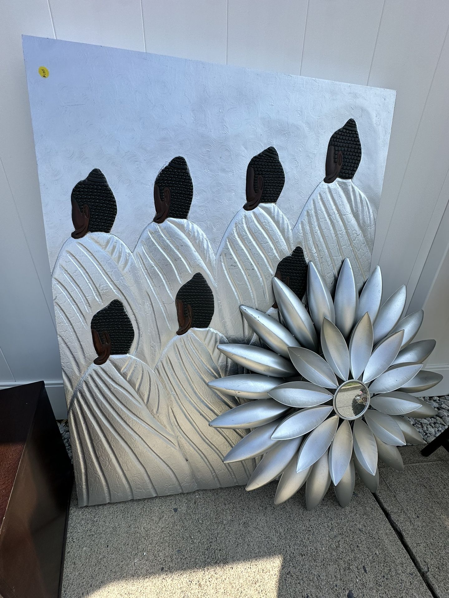 4foot Tall Wooden Wall & Sun Decor