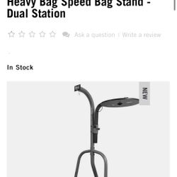 Everlast Heavy Bag Speed Bag Stand - Dual Station