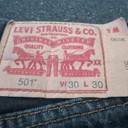 501 30 By 30 Barley Worn 