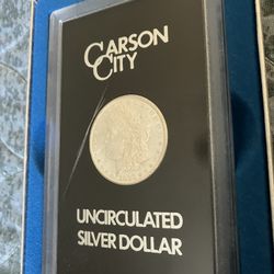 Officially Sealed Carson City 1883 Mint Morgan Silver Dollar