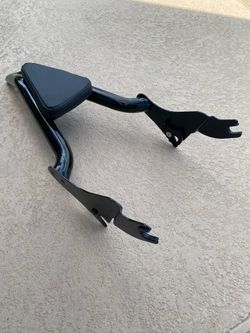 Black Detachable Havoc Sissy Bar Backrest for Harley Touring '09-'26