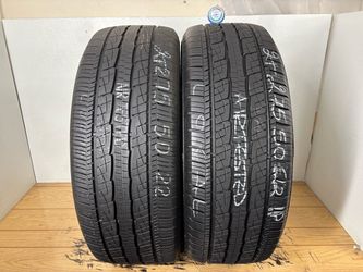 2 tires 275 50 22 General Grabber hts60 high tread
