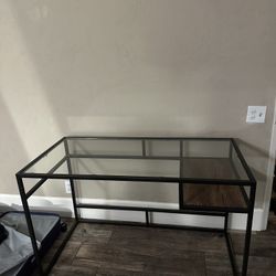 Glass Top Desk 