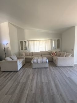 Living Spaces Sectional + Loveseat + Ottoman - $1,100 OBO