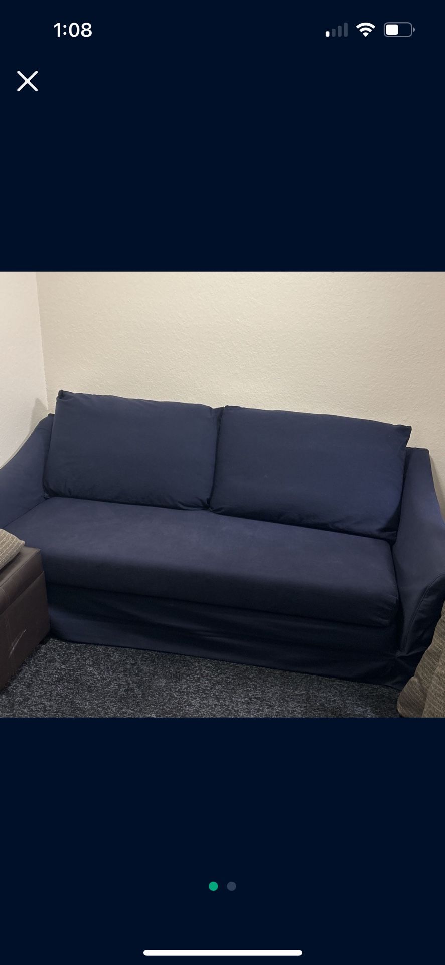Pottery Barn Sleeper Sofa.