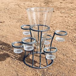 Wedding Flower Vase And Candles Center Piece