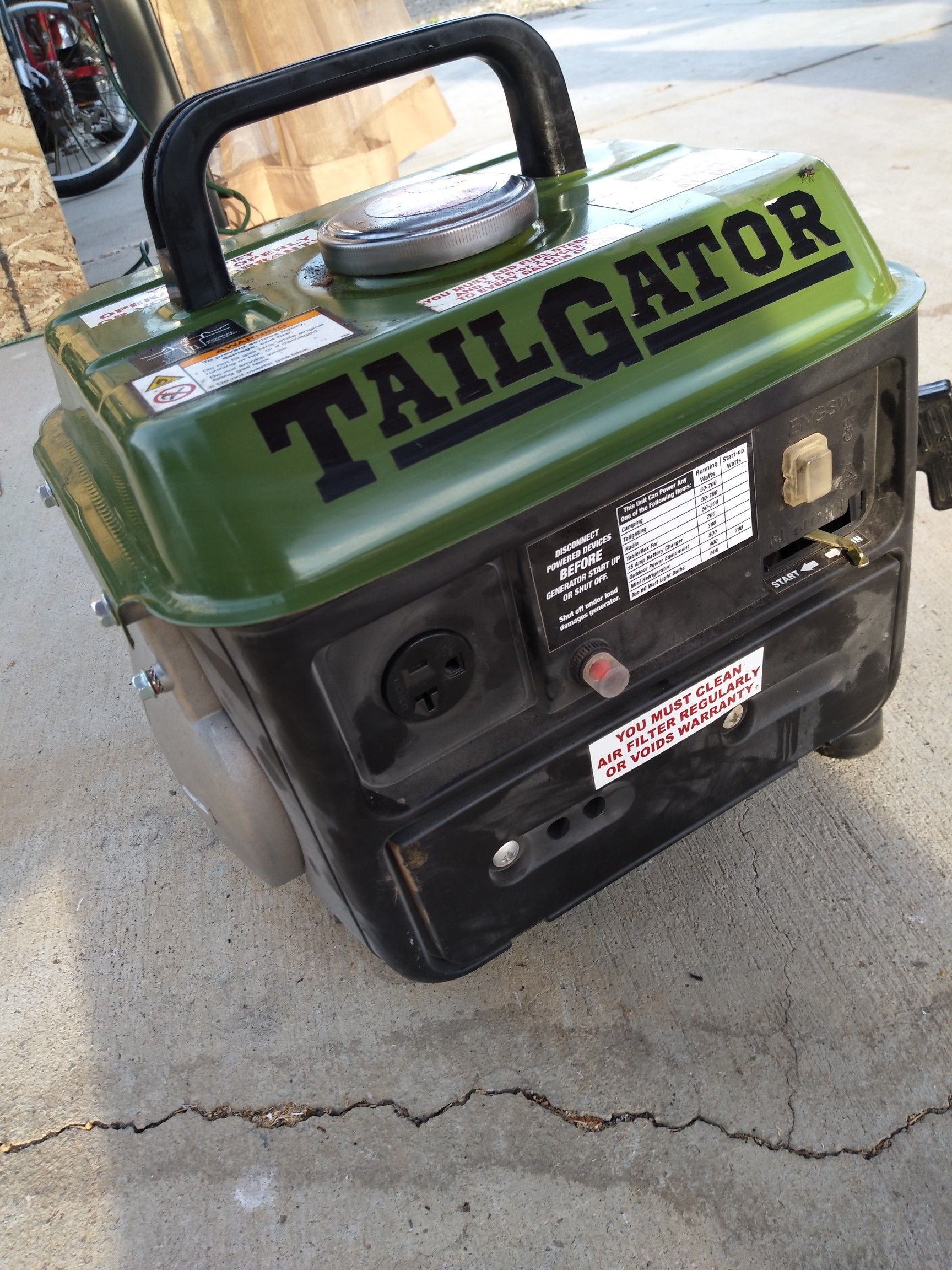 Generator ( tailgator 63cc , 2 stroke)