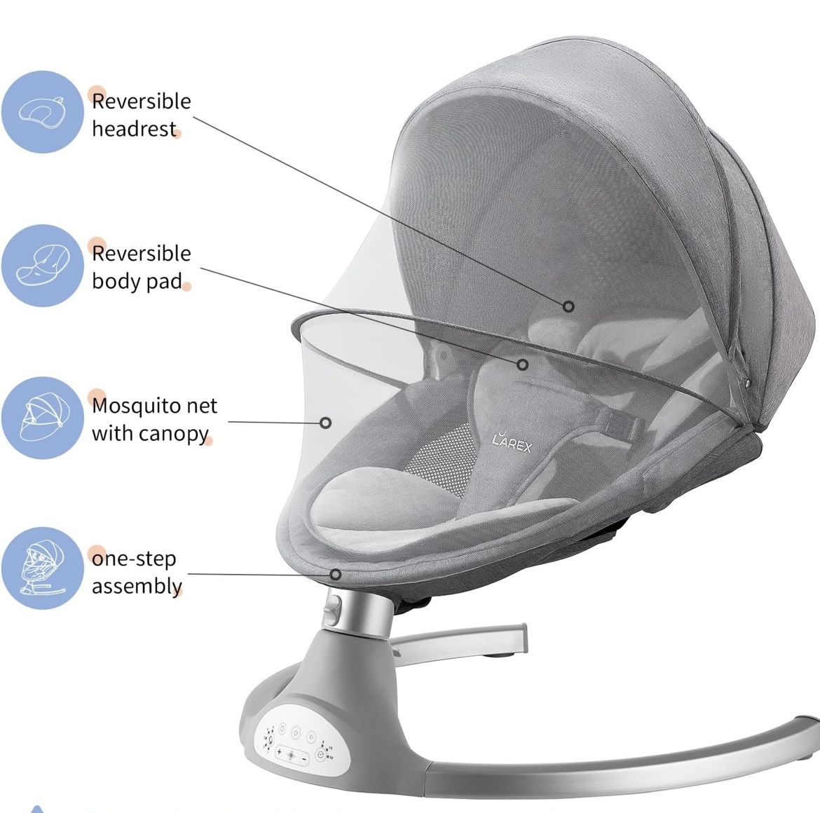 LAREX Baby Swing for Infants