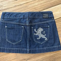 Vintage Express Denim Jeans Skirt Size 0