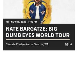 Nate Bartgaze Tickets Friday 7pm (two tickets)