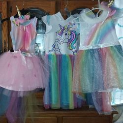 Girls Dress-up Unocorn Costumes (Different Prices)