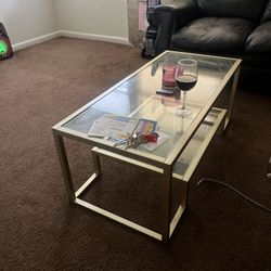 Gold Glass table 