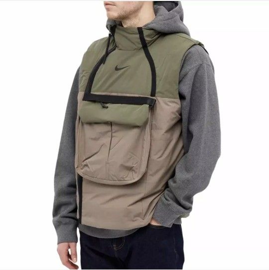 Nike Sportswear Tech Pack Synthetic-Fill Vest Sz XL Men's Olive Black CU3766-081
