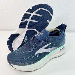 Brooks Glycerin GTS 23 Women's Size 9 Medium Running Shoes Navy Blue 1204651B453