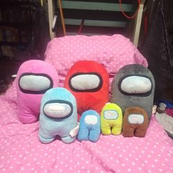 9in Among Us Plush Toys (7plushies)