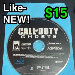 🎮 Like-NEW Call of Duty: Ghosts – PS3 Game (Playstation 3) 🎮