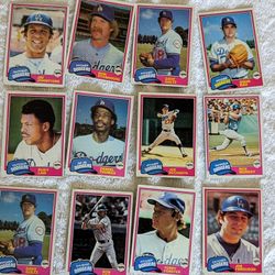 1981 Topps Los Angeles Dodgers Baseball Cards