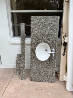 Granite counter top for bathroom sink