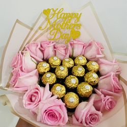 Valentines Or Mothers Day Heart Rose Bouquet 