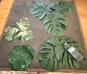 Hawaiian/luau leaf decorations