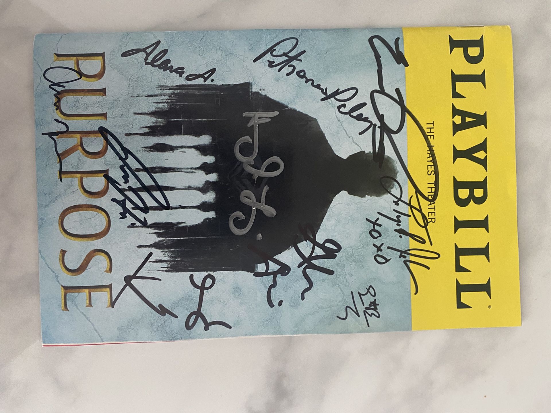 Purpose Signed Playbill