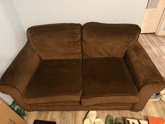 Brown Love Seat
