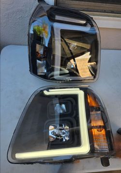07-14 Gmc Yukon LED DRL Projector Headlights Luces Focos Micas Faros Faroles Headlamps