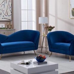 VELVET WAIVE AOFA AND LOVESEAT ! AVAILABLE IN BLUE , BLACK AND GRAY ! Mina’s Home Furniture ! 851 Van Houten Ave Clifton NJ 07013 