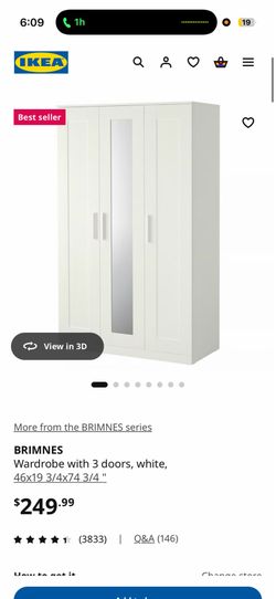 IKEA wardrobe with mirror