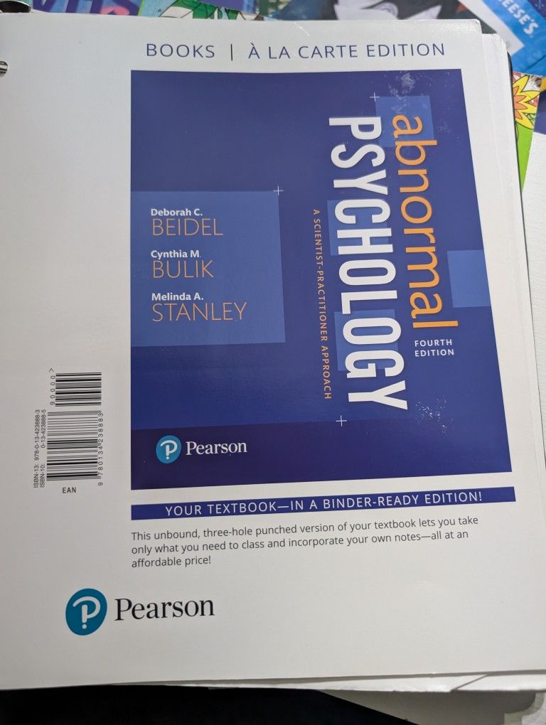 Abnormal Psychology 4th Edition With Access Code
