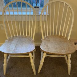 2 Wooden Chairs