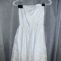 White Strapless Sundress